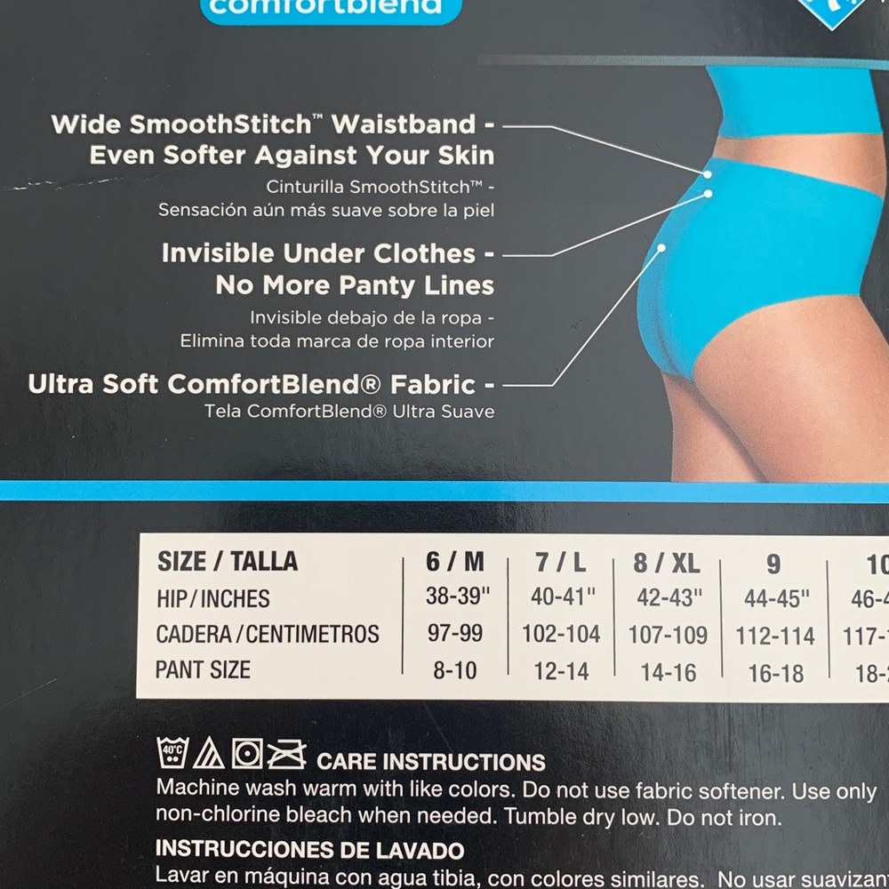 Hanes Women’s ComfortBlend Underwear Size XL / 8 - Picture 5 of 9